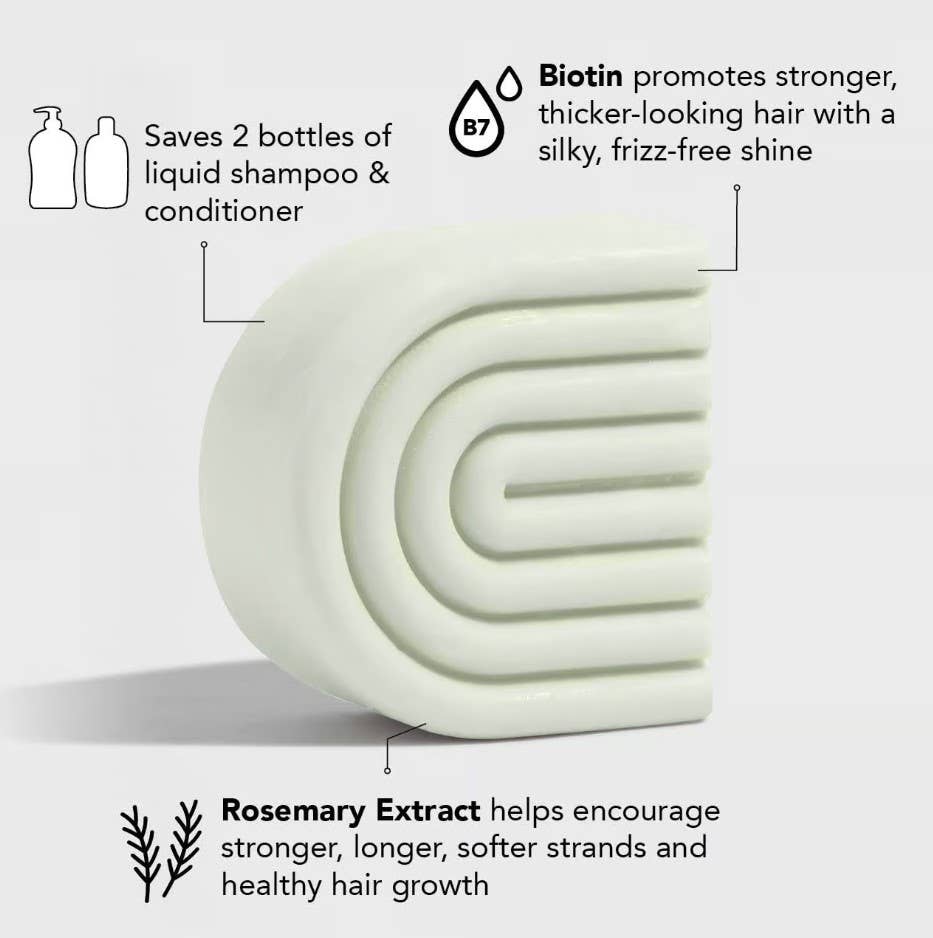 Solid Conditioner Bar-Rosemary & Biotin Volumizing Solid Conditioner