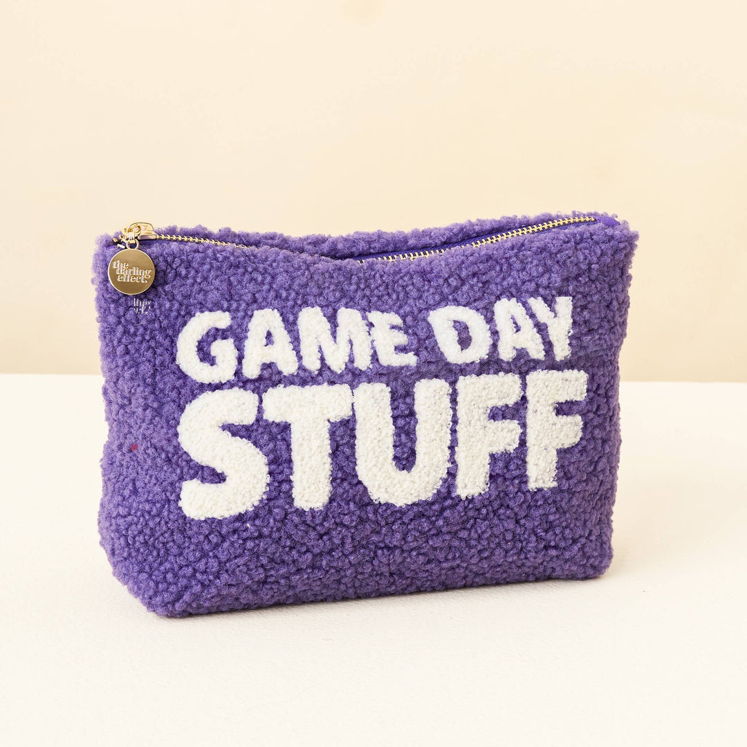Teddy Pouch-Gameday Stuff: Red