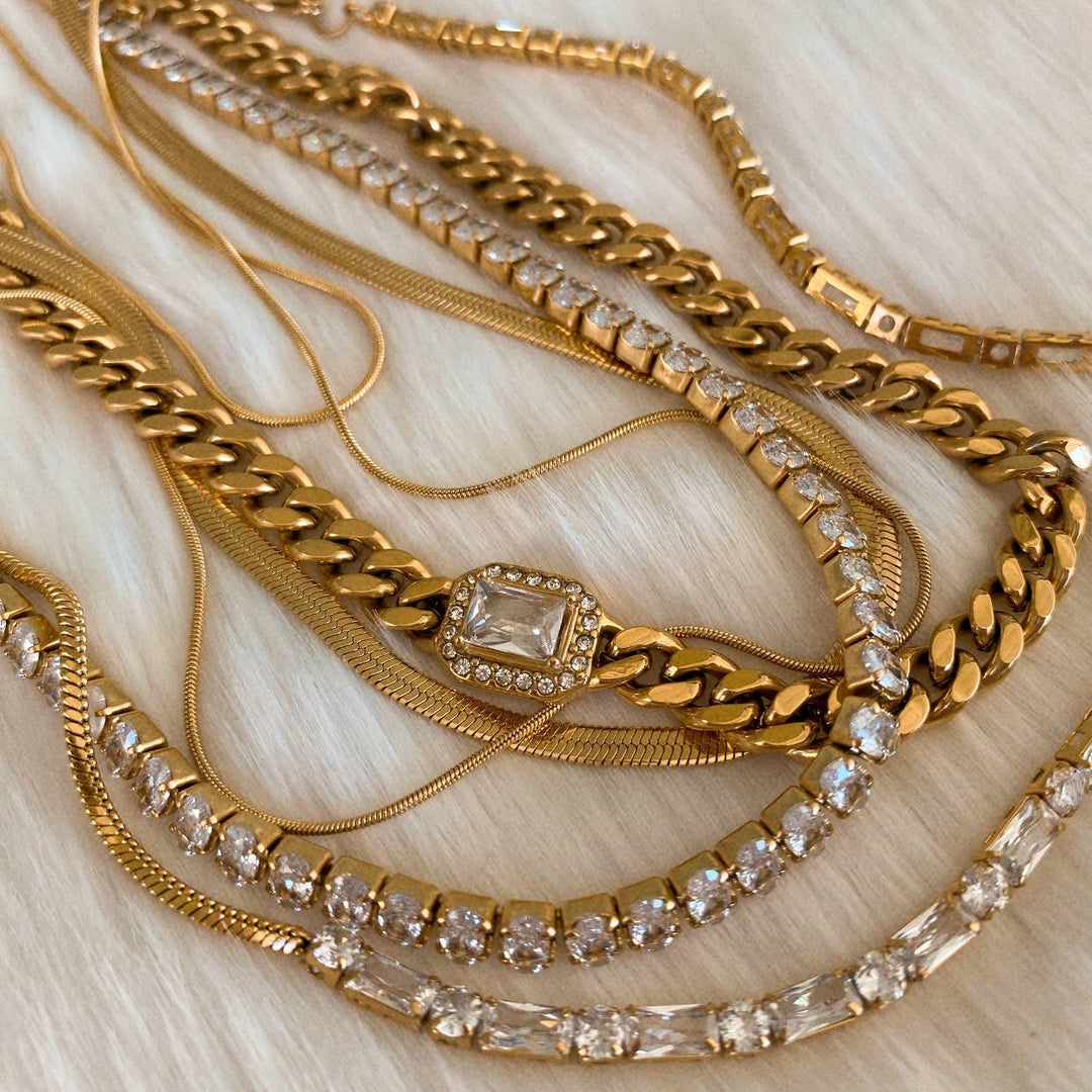 Necklace-Heirloom Crystal Tennis