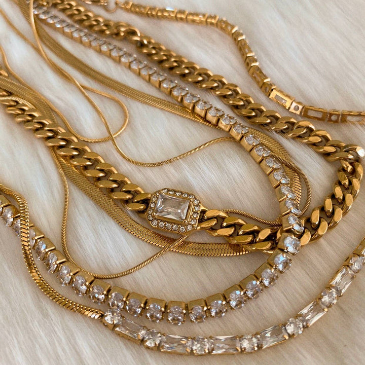 Necklace-Heirloom Crystal Tennis