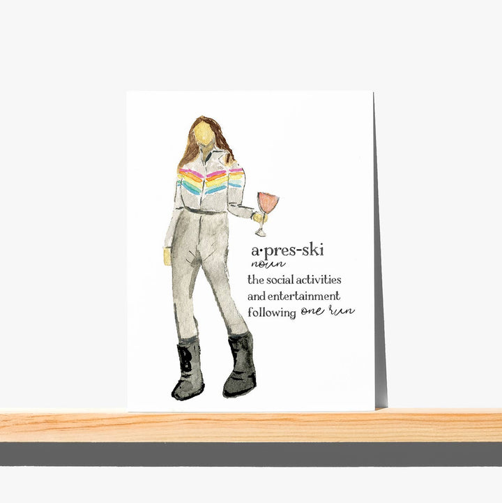 Greeting Card - Apres-Ski Winter