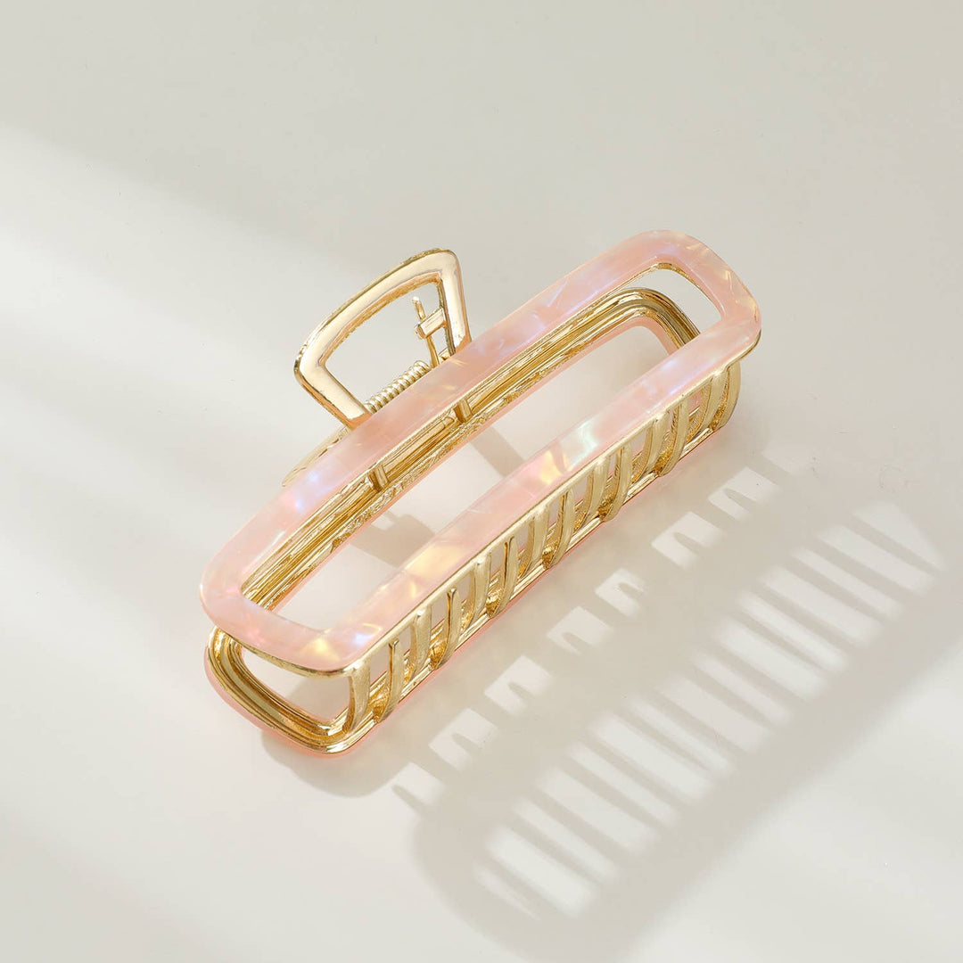 Harlow | Hollow Rectangle Metal Eco-Friendly Claw Clip