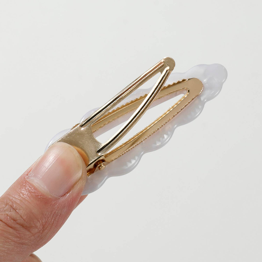 Marina Coastal | Scalloped Barrette Hair Clip (Set of 2)