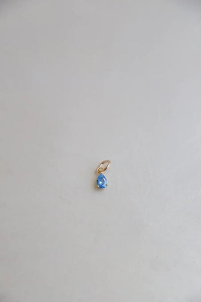 Charm-Birthstone Teardrop