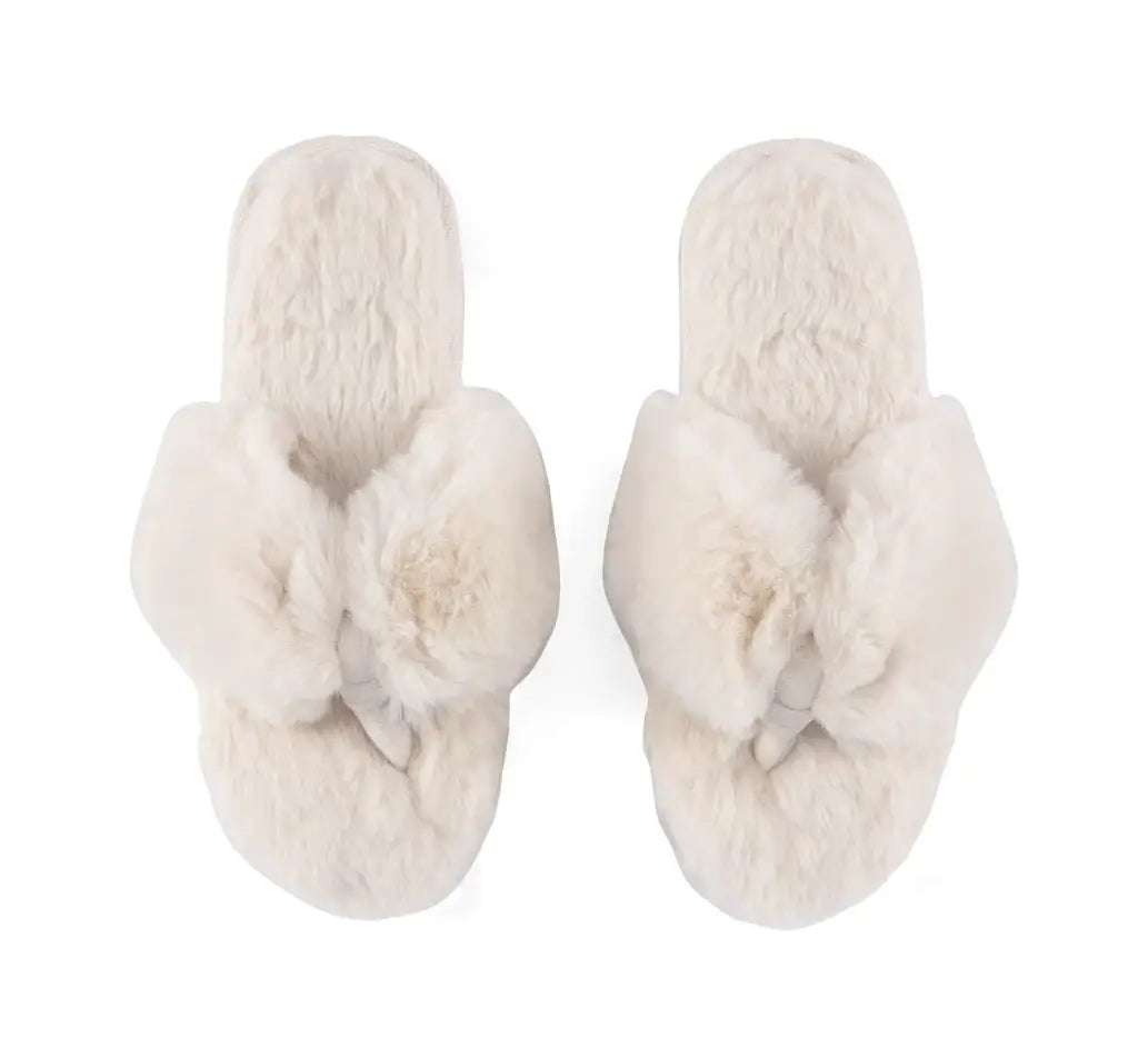 Slippers-Rina Thing-Ivory S/M