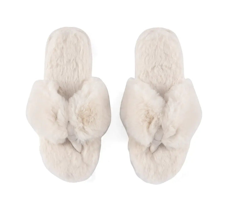 Slippers-Rina Thing-Ivory S/M