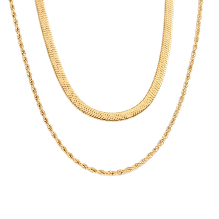 Necklace-Giada Two Piece Layered Chain