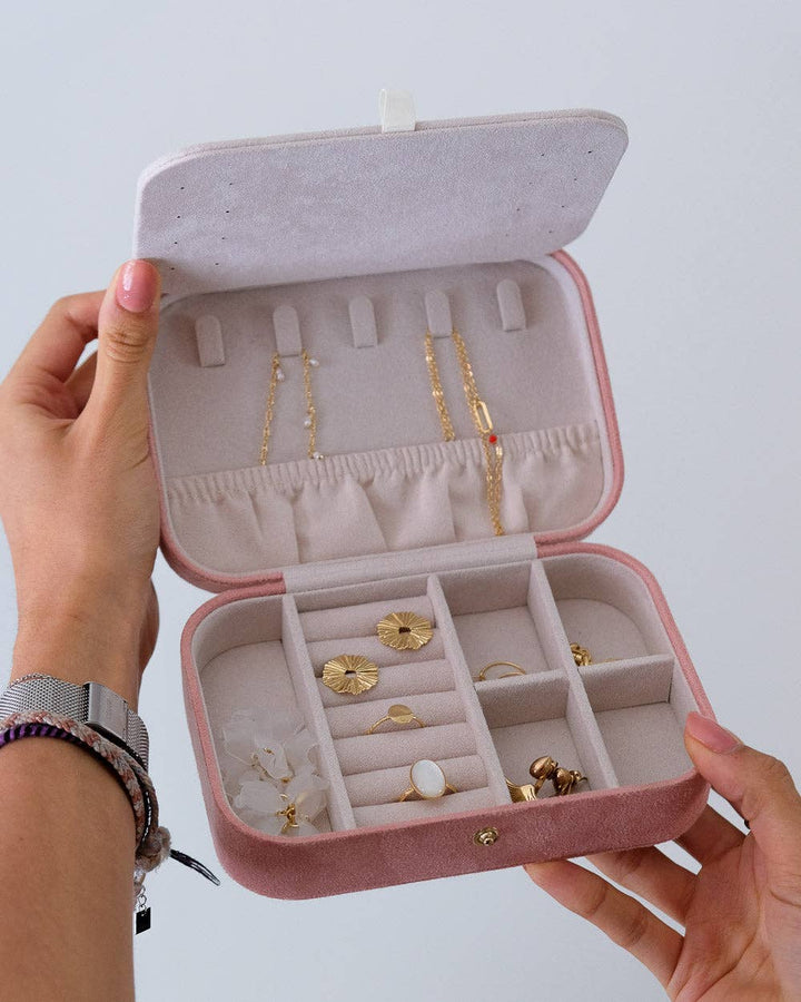 Brigitte-Velvet Travel Jewelry Box