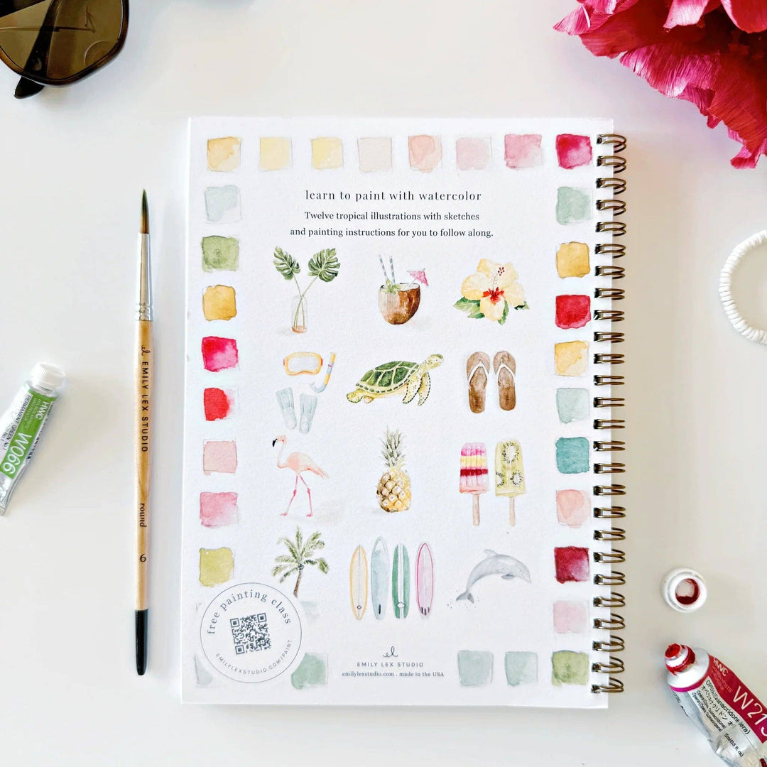 Watercolor Workbook-Tropical