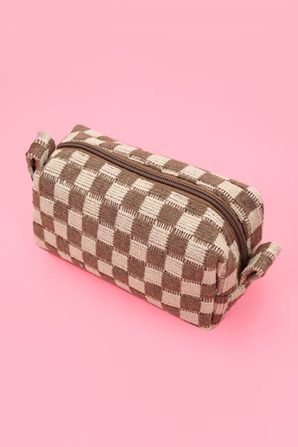 Cosmetic Pouch-Checker Makeup