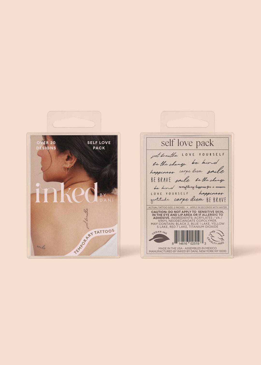 Self Love Temporary Tattoo Pack