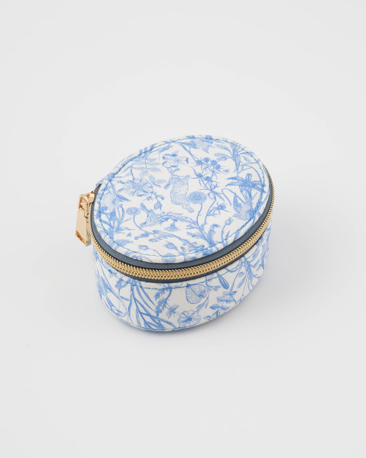Bunny Blues Blue Oval Jewelry Box