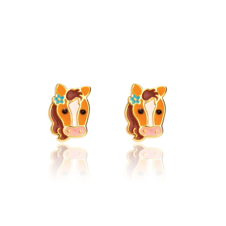 Stud Earrings-Pretty Pony