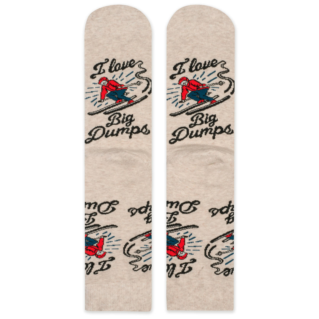 I Love Big Dumps Socks for Skiers