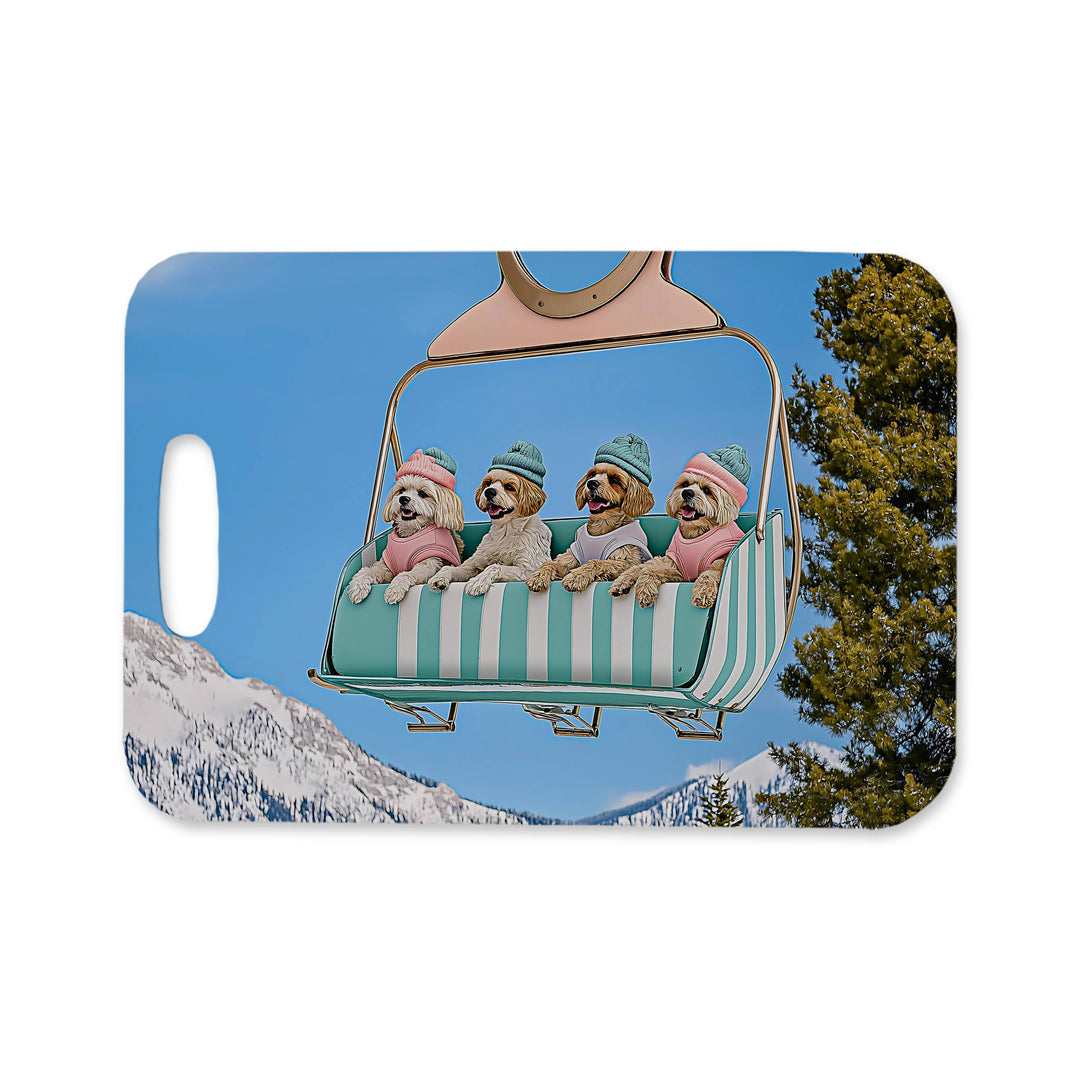 Bag Tag- Ski Dog Chair Lift