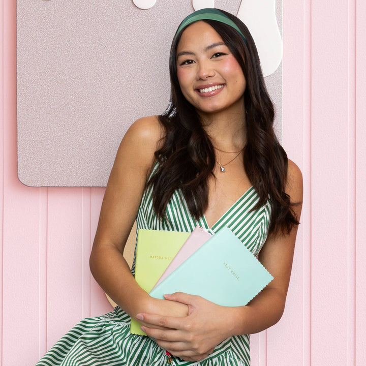 Journal-Mint Chip A5 Spumoni Swirls Scalloped