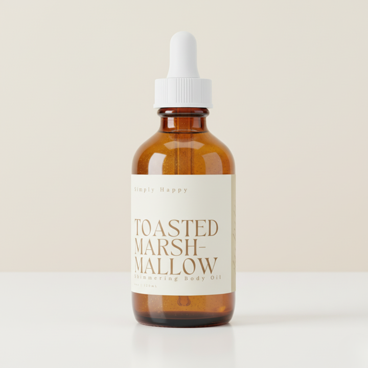 Shimmering Body Oil-Toasted Marshmallow 4oz