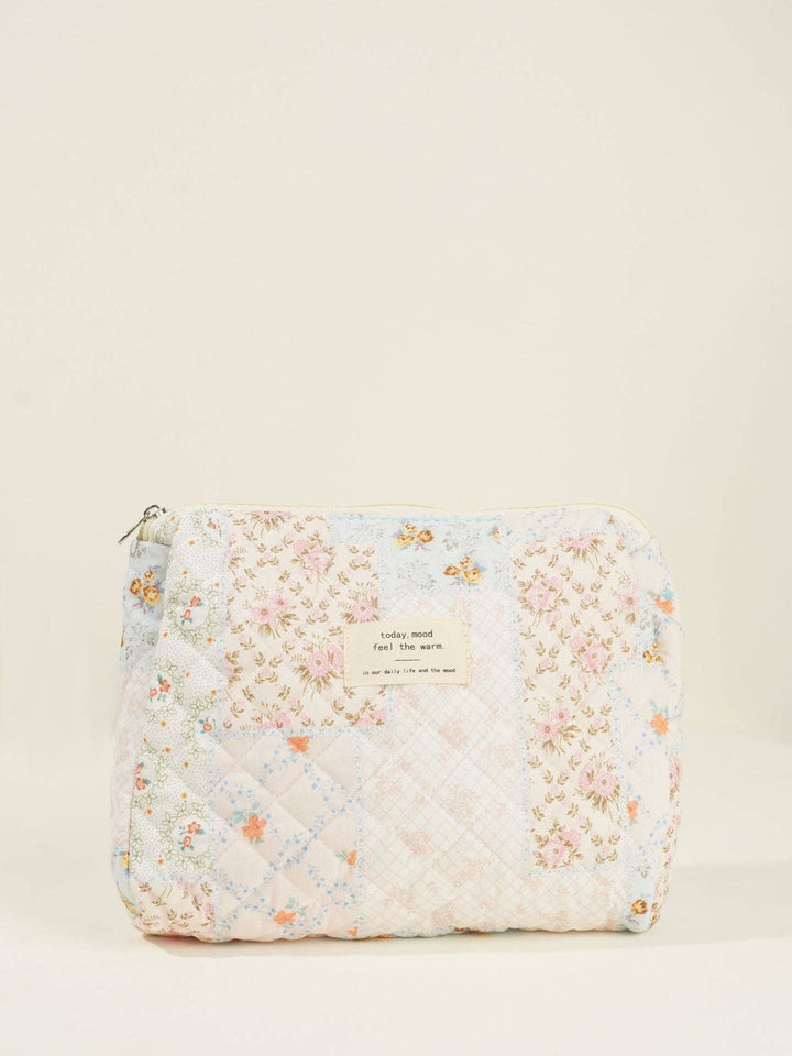 Butterfly Floral Print Puffer Make Up Bag DPB0106