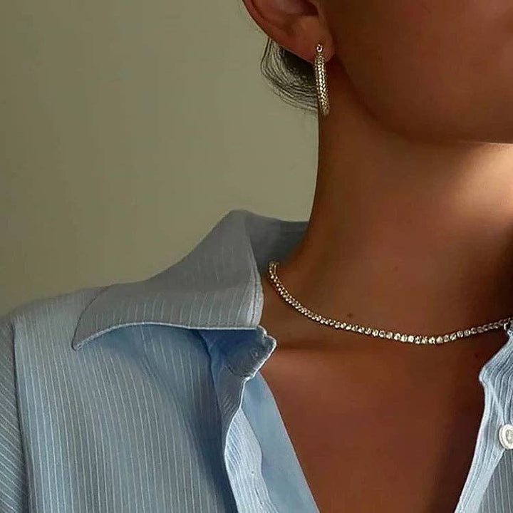 Necklace-Ella Crystal Tennis