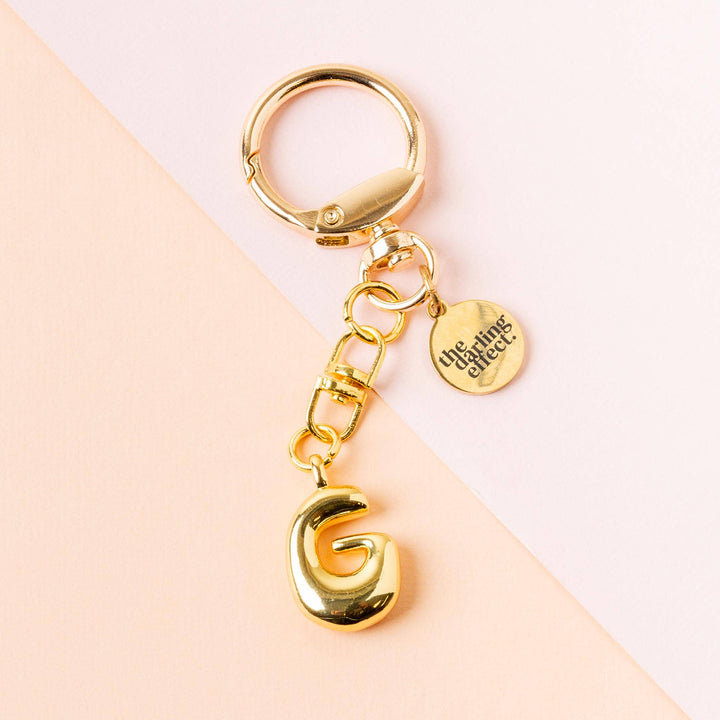 Bubble Letter Keychain Bag Charm-G