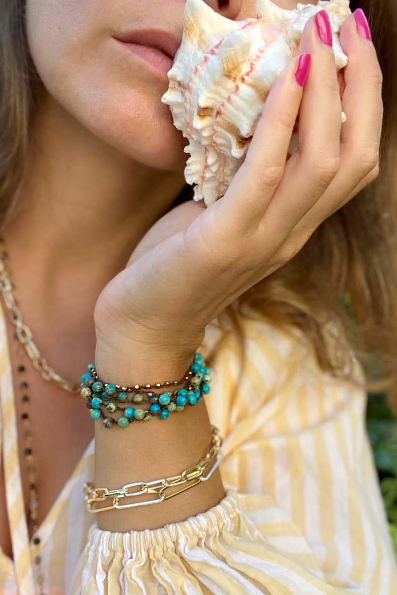 Bracelet-Gold Paper Clip