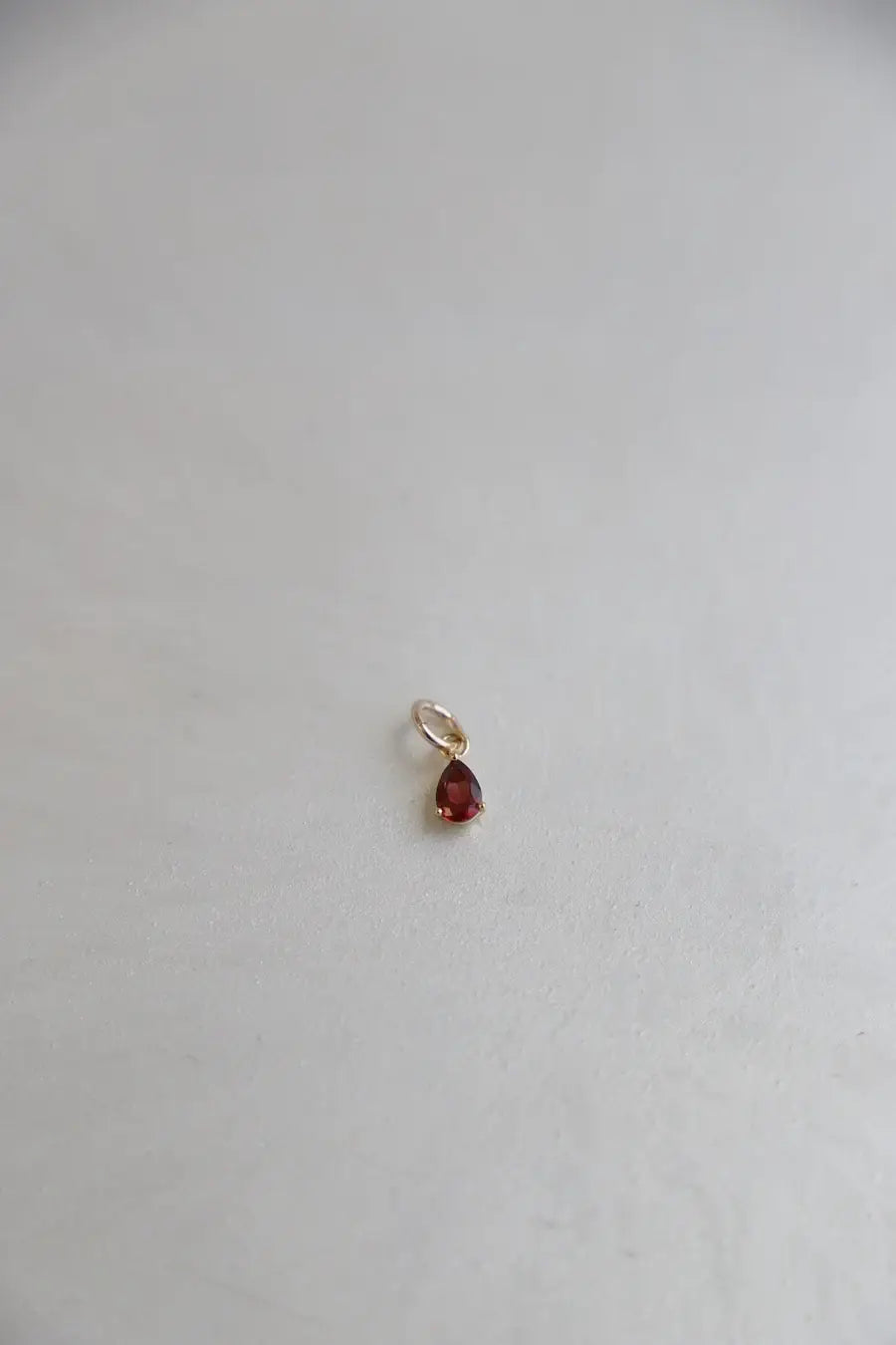 Charm-Birthstone Teardrop