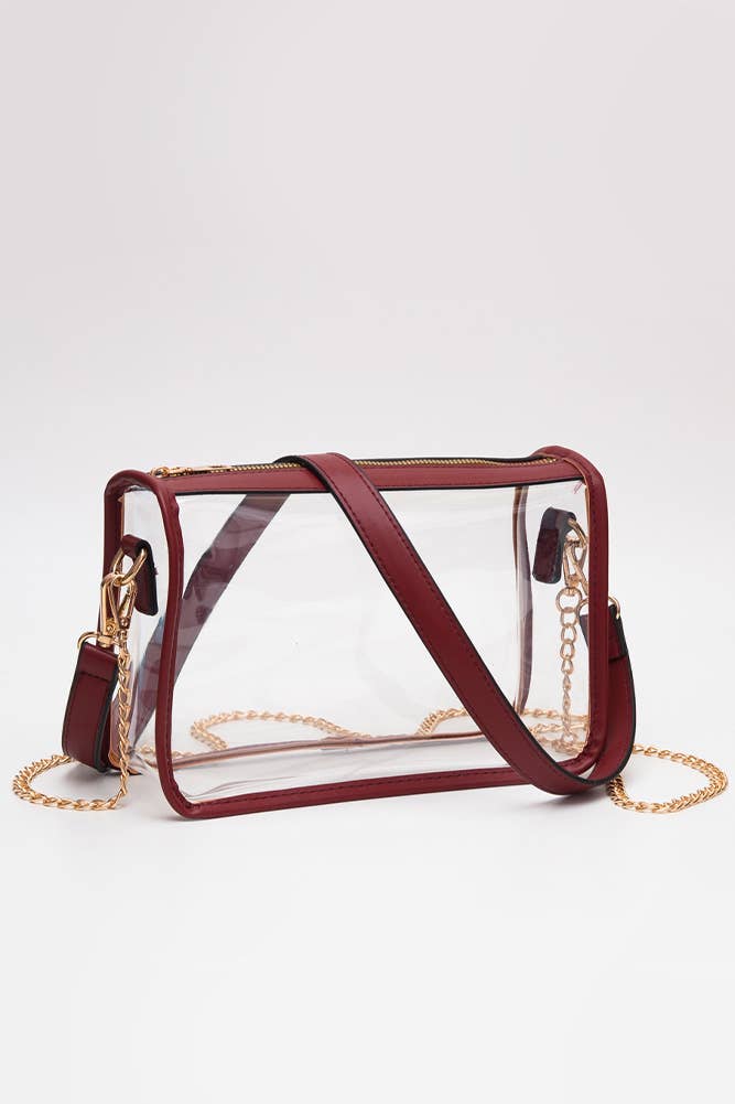 Clear Rectangle Stadium Concert Crossbody Bag