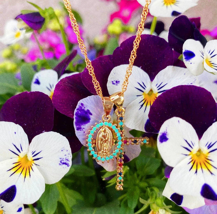 Necklace-Creation Double Charm Turquoise Pendant