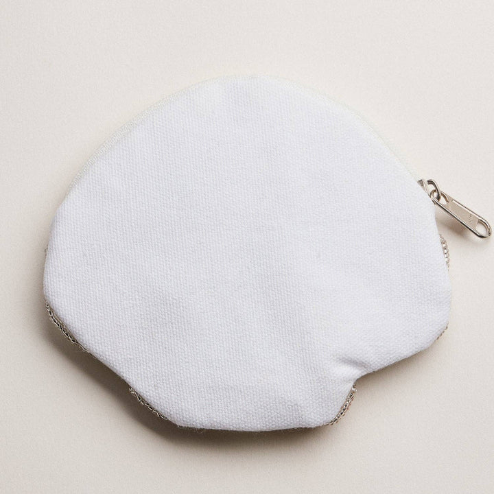 Beaded Coin Purse-Seashell with Pearl Accent
