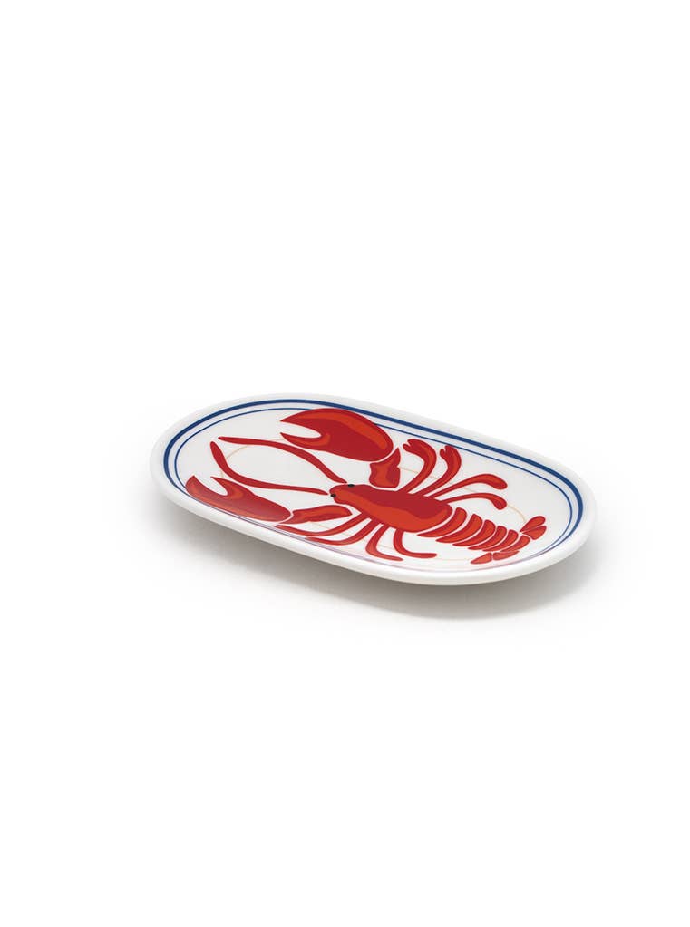 Ceramic Trinket & Jewelry Tray / Dish - Red Lobster