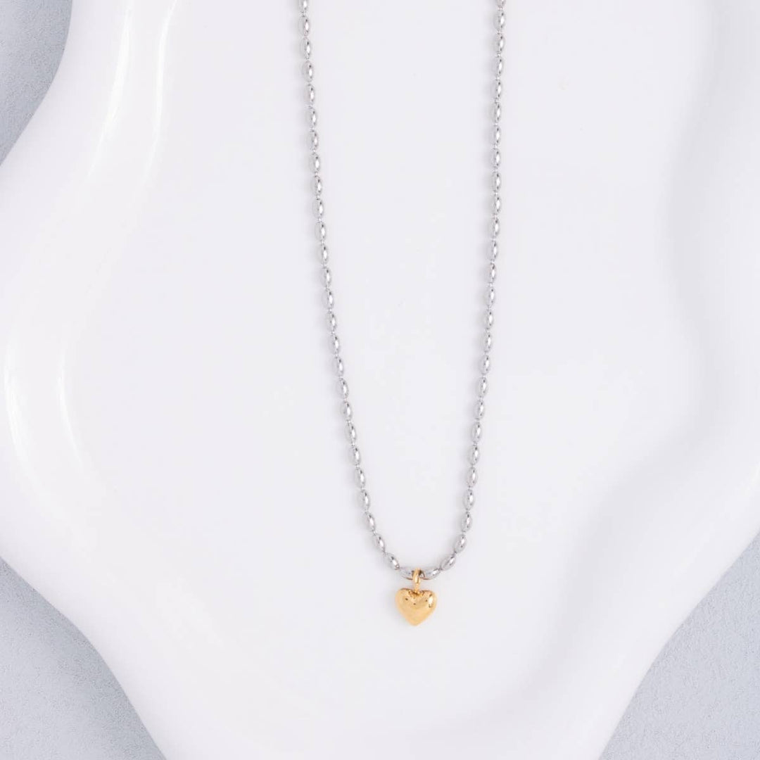 Necklace-Petite Heart Water Resistant