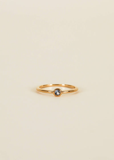 Ring - Simple Stud Aqua