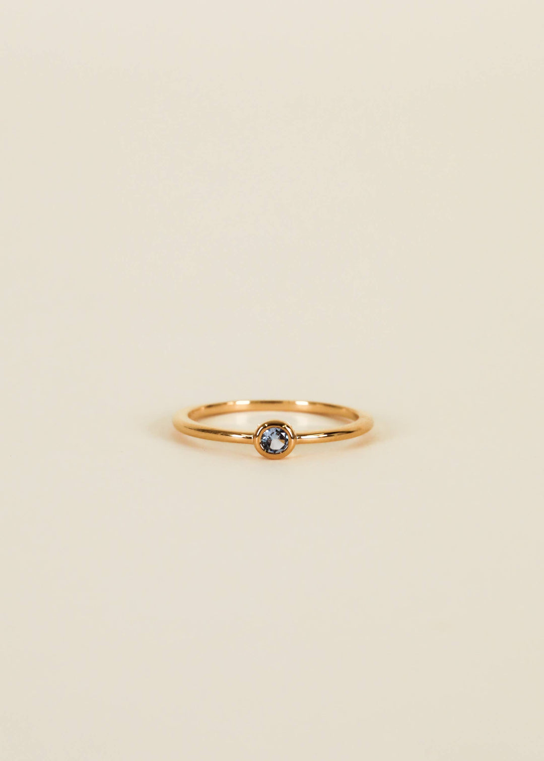Ring - Simple Stud Aqua