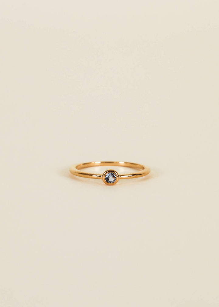 Ring - Simple Stud Aqua