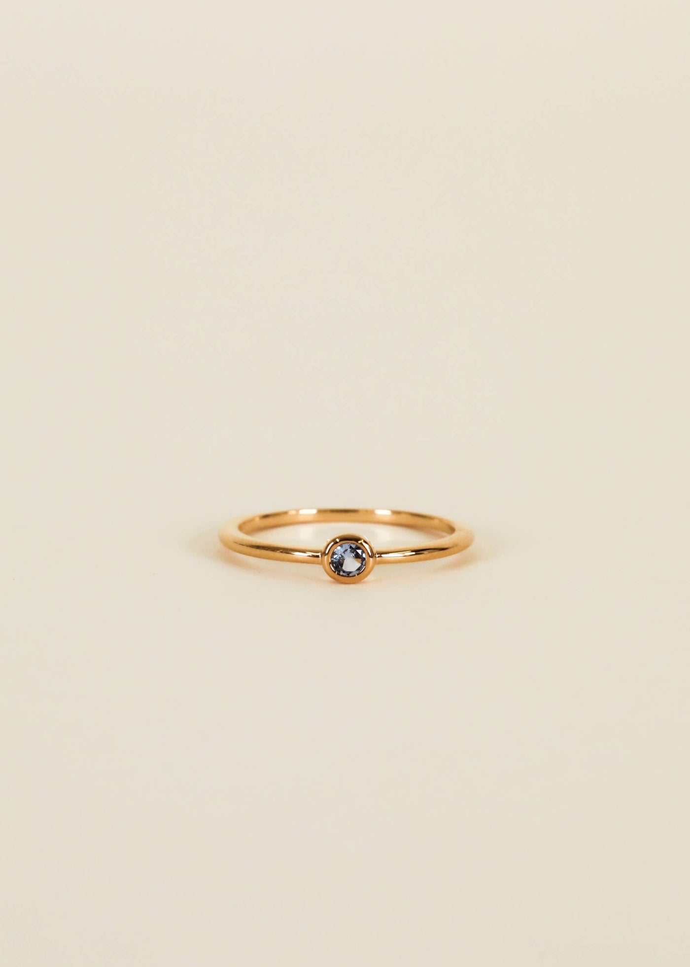 Ring - Simple Stud Aqua