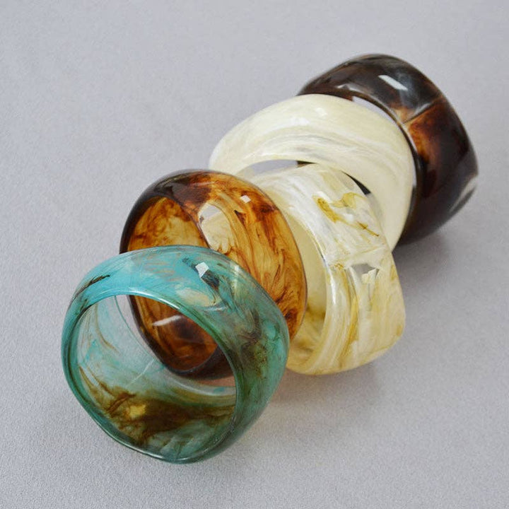 Vintage Marbled Cuff Bracelet