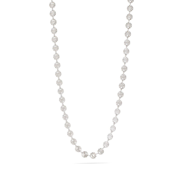 18K Gold PVD Stainless Steel Sunburst Chain Necklace