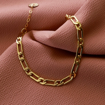 B1138 Gold Bracelet-Cleopatra Chain