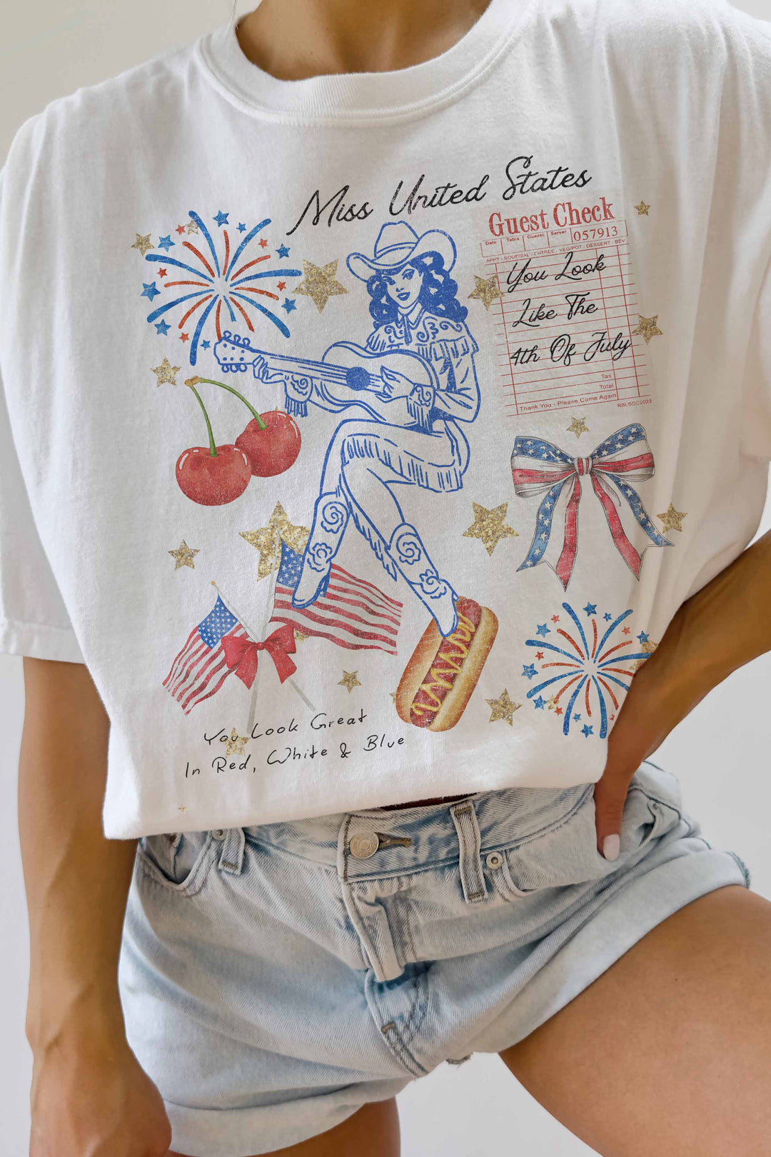 OVERSIZED TEE-MISS UNITED STATES
