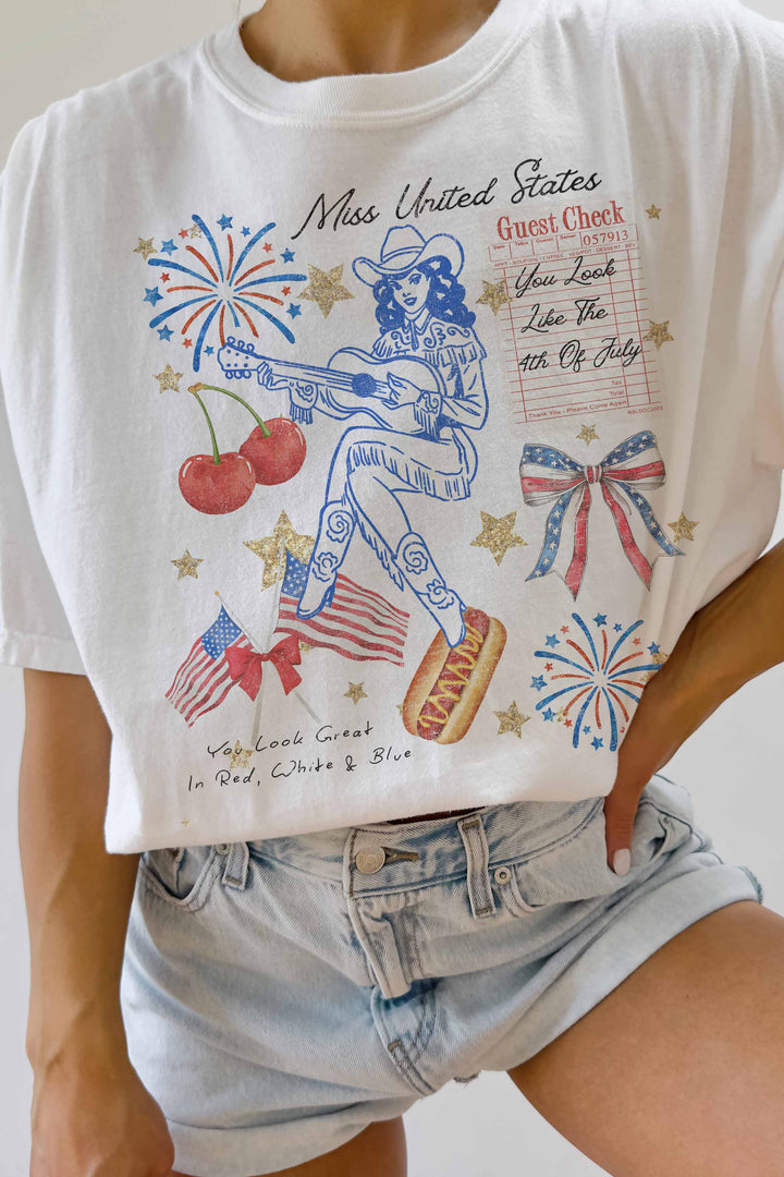 OVERSIZED TEE-MISS UNITED STATES