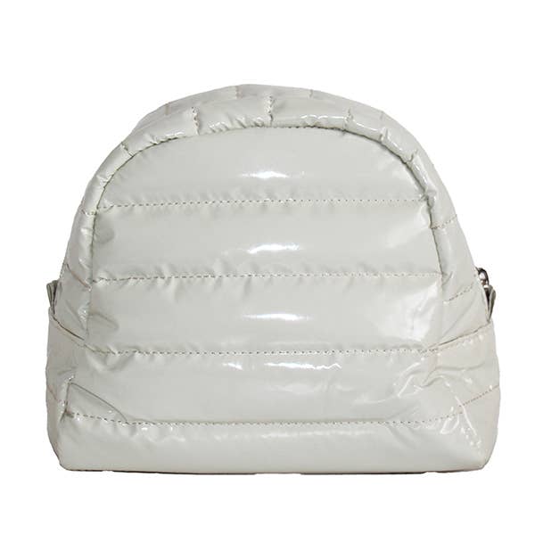 Irene Cosmetic Puffer Bag-Eggshell