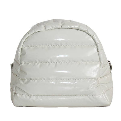 Irene Cosmetic Puffer Bag-Eggshell