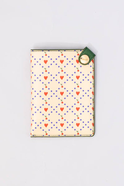 Getaway Passport Holder, Cherry Hearts