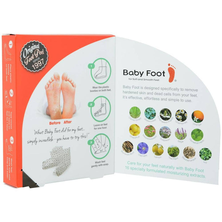 Baby Foot Exfoliation Foot Peel for Men  -  Mint Scented