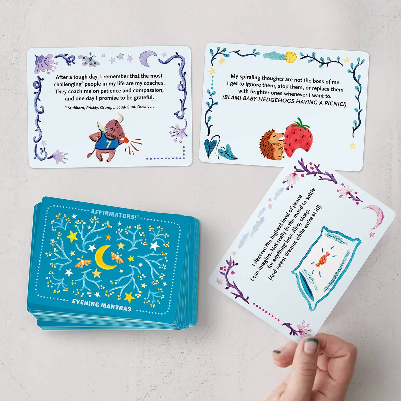 Affirmators!® Mantras (Evening) Nightly Affirmation Cards