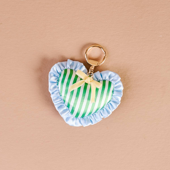 Puffy Heart Bag Charm–Cool Crush