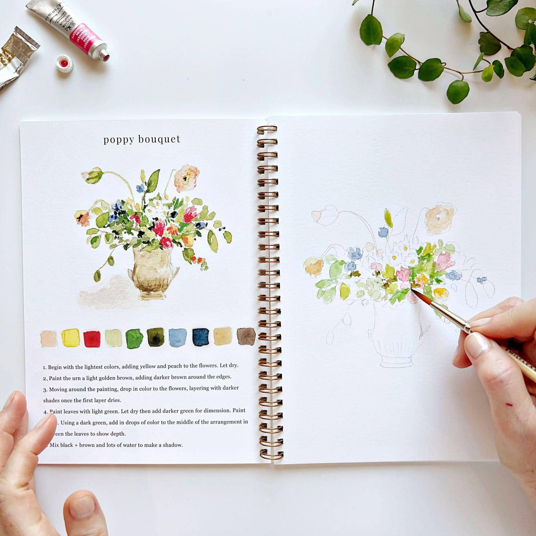 Watercolor Workbook-Bouquets