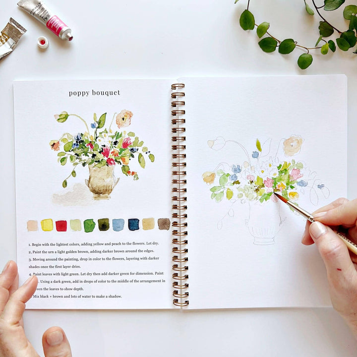 Watercolor Workbook-Bouquets