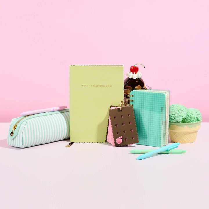 Pencil Pouch-Mint Chip Milkshake