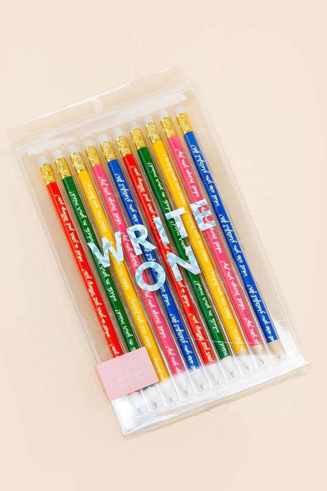 Write On Pencil Set Feelings